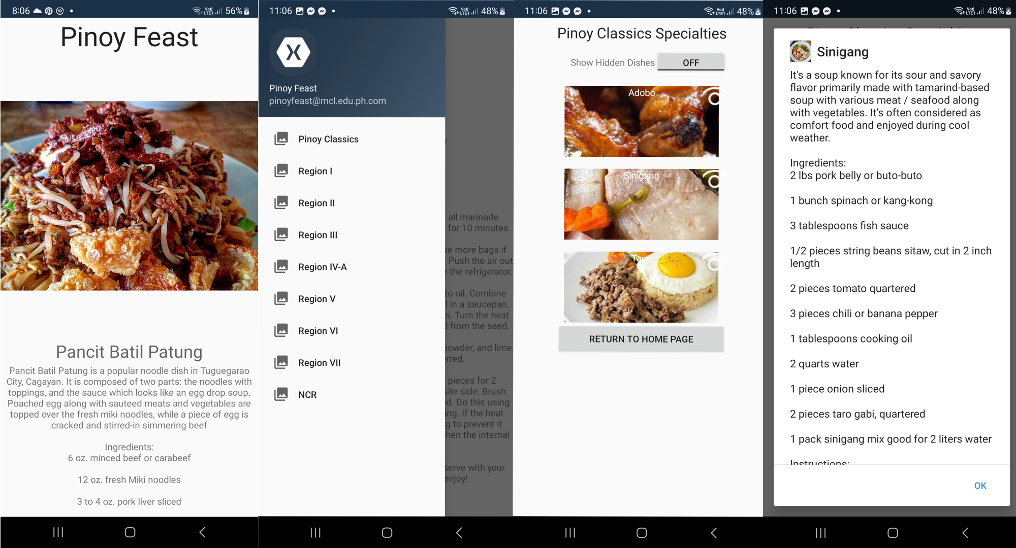Pinoy Feast App